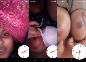 Sexy Desi Wife Shows Her Milky boobs